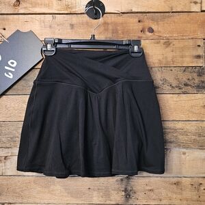 Aerie Women's Offline black Athelisure Sporty Mini skort Size Small